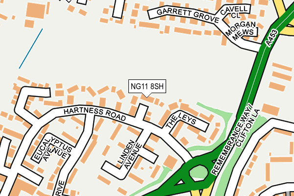 NG11 8SH map - OS OpenMap – Local (Ordnance Survey)