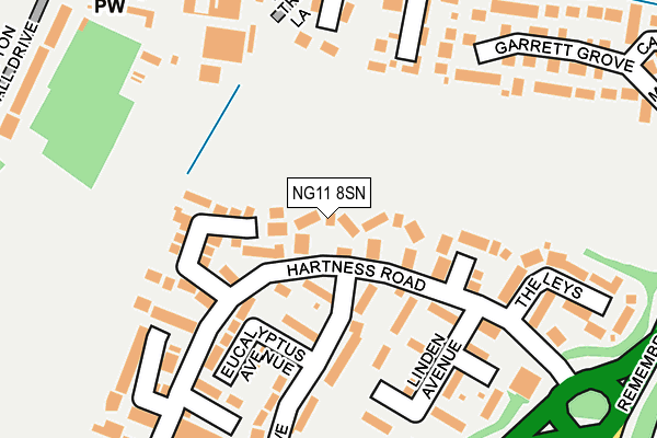 NG11 8SN map - OS OpenMap – Local (Ordnance Survey)