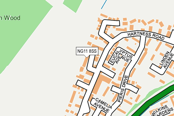 NG11 8SS map - OS OpenMap – Local (Ordnance Survey)