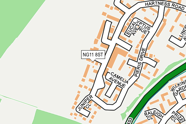 NG11 8ST map - OS OpenMap – Local (Ordnance Survey)