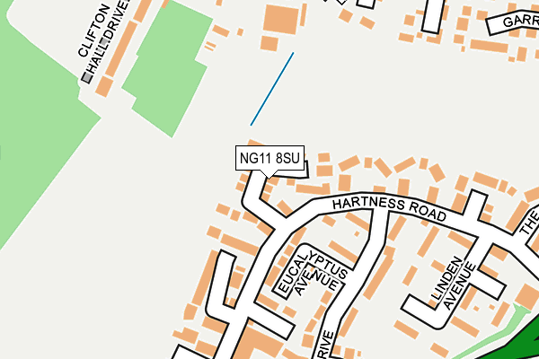 NG11 8SU map - OS OpenMap – Local (Ordnance Survey)