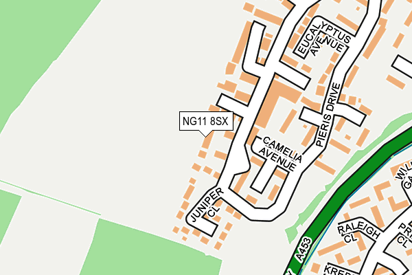 NG11 8SX map - OS OpenMap – Local (Ordnance Survey)