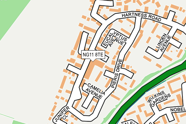 NG11 8TE map - OS OpenMap – Local (Ordnance Survey)