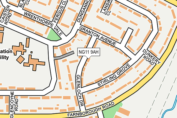 NG11 9AH map - OS OpenMap – Local (Ordnance Survey)