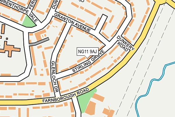 NG11 9AJ map - OS OpenMap – Local (Ordnance Survey)