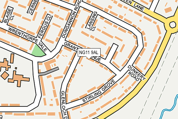 NG11 9AL map - OS OpenMap – Local (Ordnance Survey)