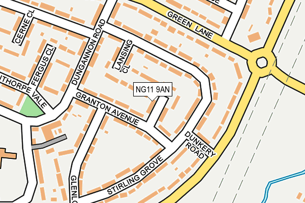 NG11 9AN map - OS OpenMap – Local (Ordnance Survey)