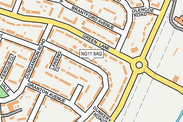 NG11 9AQ map - OS OpenMap – Local (Ordnance Survey)
