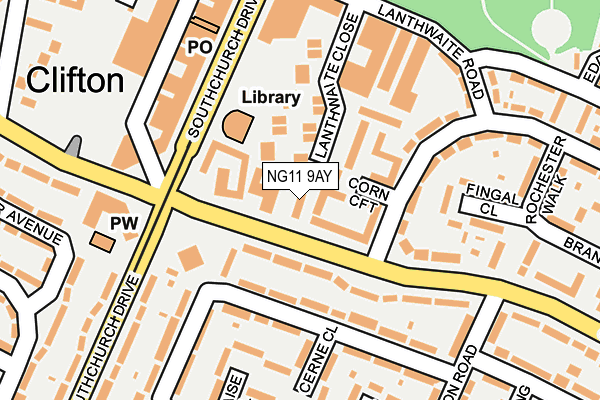 NG11 9AY map - OS OpenMap – Local (Ordnance Survey)