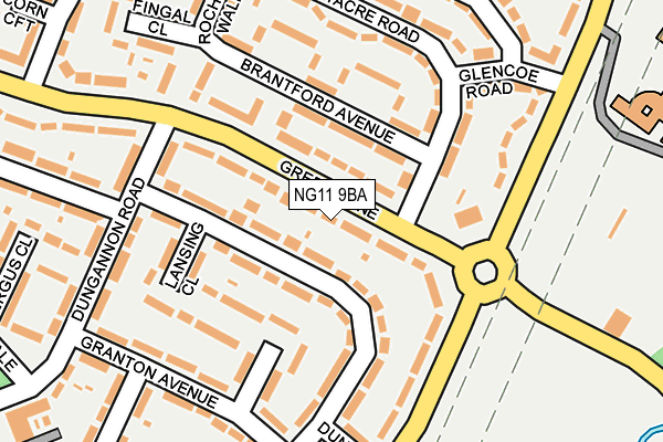 NG11 9BA map - OS OpenMap – Local (Ordnance Survey)