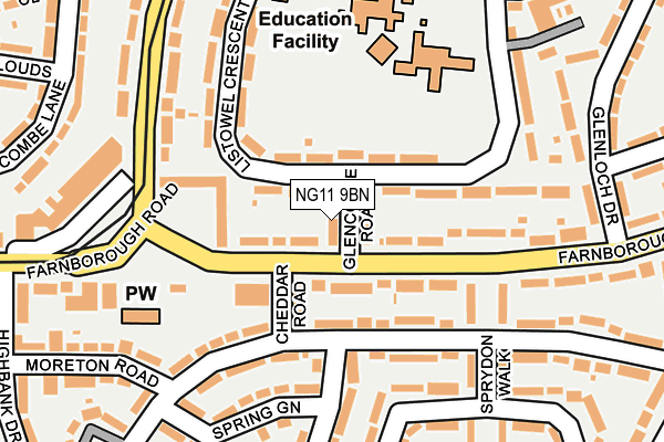 NG11 9BN map - OS OpenMap – Local (Ordnance Survey)