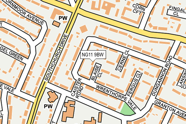 NG11 9BW map - OS OpenMap – Local (Ordnance Survey)