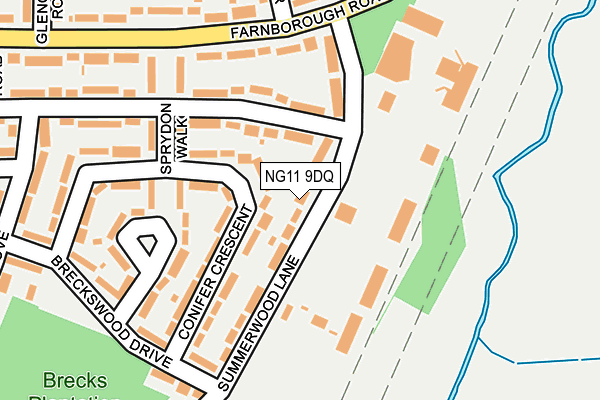 NG11 9DQ map - OS OpenMap – Local (Ordnance Survey)