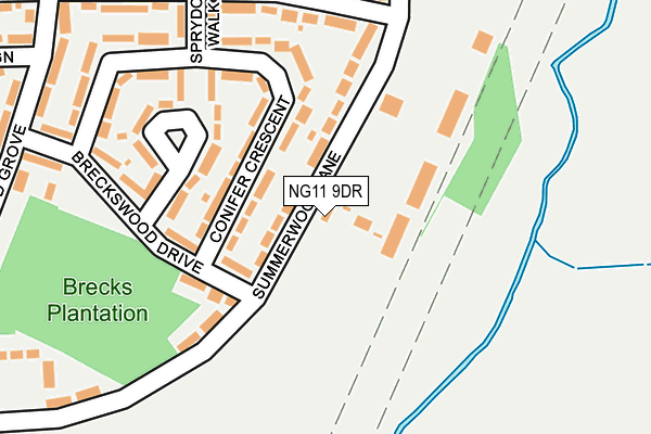 NG11 9DR map - OS OpenMap – Local (Ordnance Survey)