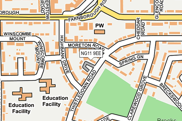 NG11 9EE map - OS OpenMap – Local (Ordnance Survey)