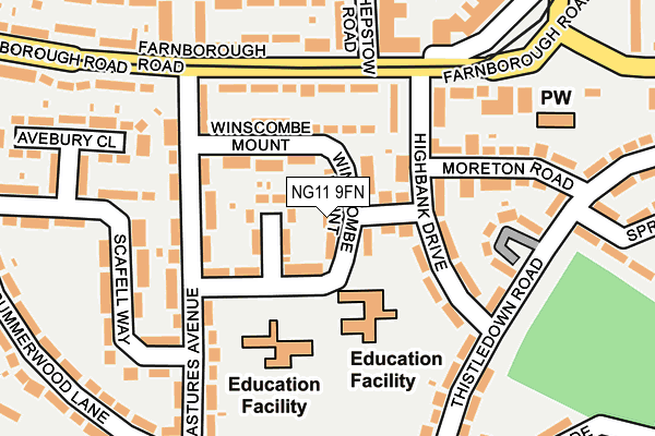 NG11 9FN map - OS OpenMap – Local (Ordnance Survey)