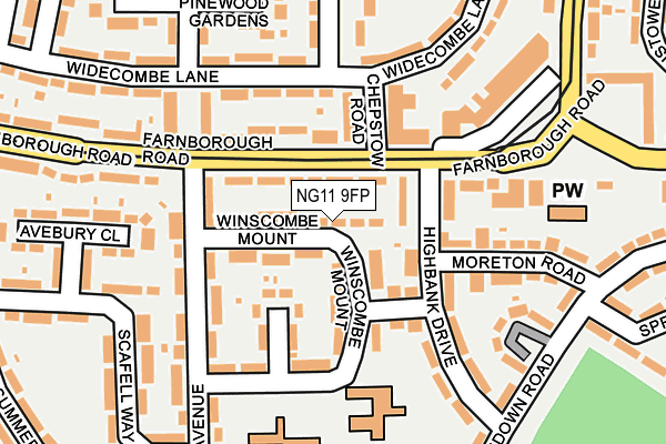 NG11 9FP map - OS OpenMap – Local (Ordnance Survey)