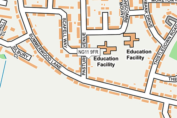 NG11 9FR map - OS OpenMap – Local (Ordnance Survey)