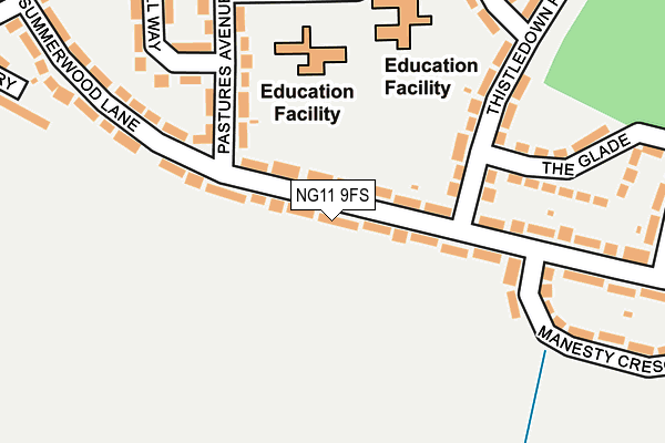 NG11 9FS map - OS OpenMap – Local (Ordnance Survey)