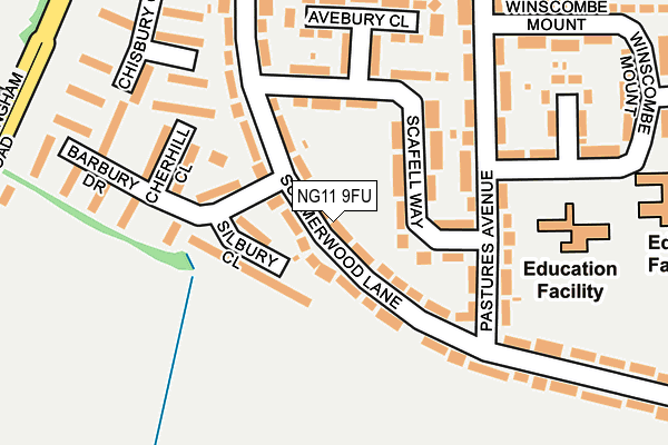 NG11 9FU map - OS OpenMap – Local (Ordnance Survey)