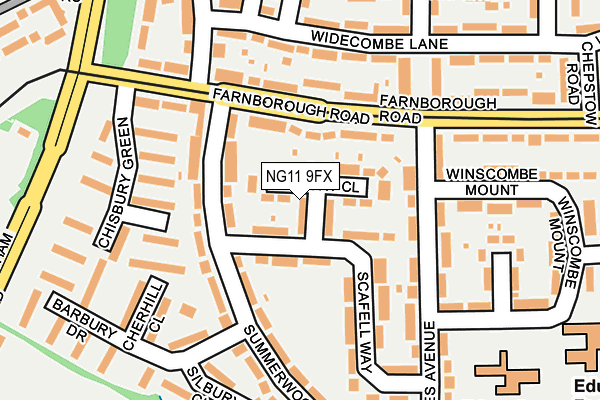 NG11 9FX map - OS OpenMap – Local (Ordnance Survey)