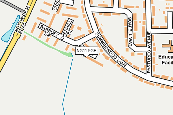NG11 9GE map - OS OpenMap – Local (Ordnance Survey)