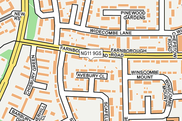 NG11 9GS map - OS OpenMap – Local (Ordnance Survey)