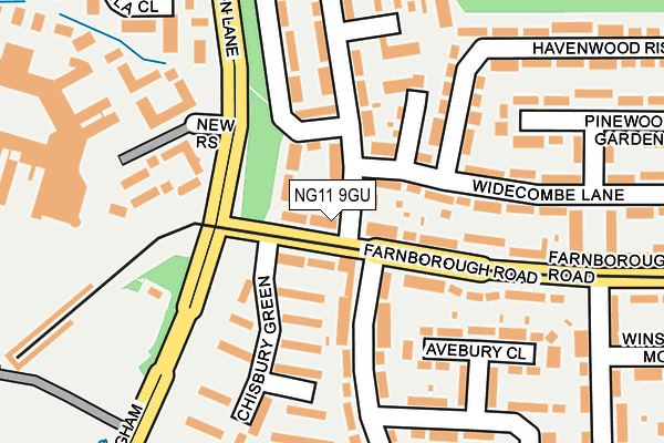 NG11 9GU map - OS OpenMap – Local (Ordnance Survey)