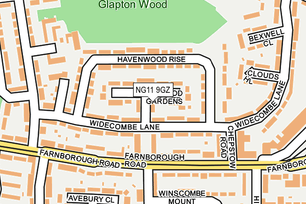 NG11 9GZ map - OS OpenMap – Local (Ordnance Survey)