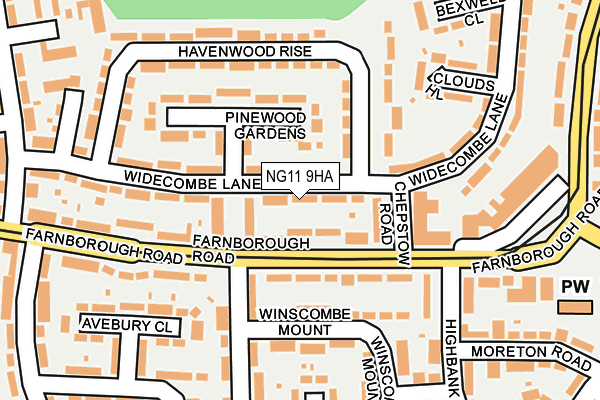 NG11 9HA map - OS OpenMap – Local (Ordnance Survey)