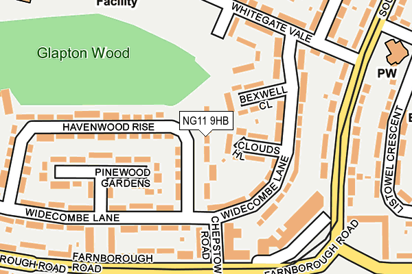 NG11 9HB map - OS OpenMap – Local (Ordnance Survey)