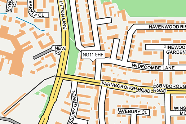 NG11 9HF map - OS OpenMap – Local (Ordnance Survey)