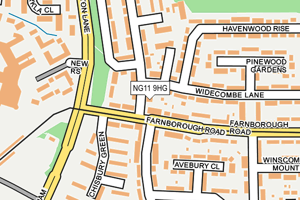 NG11 9HG map - OS OpenMap – Local (Ordnance Survey)