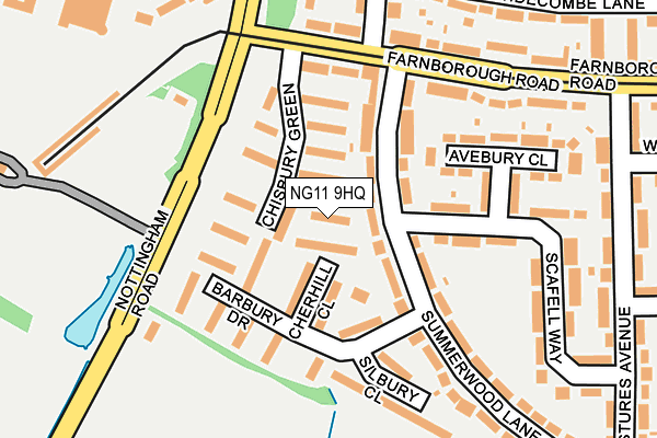 NG11 9HQ map - OS OpenMap – Local (Ordnance Survey)