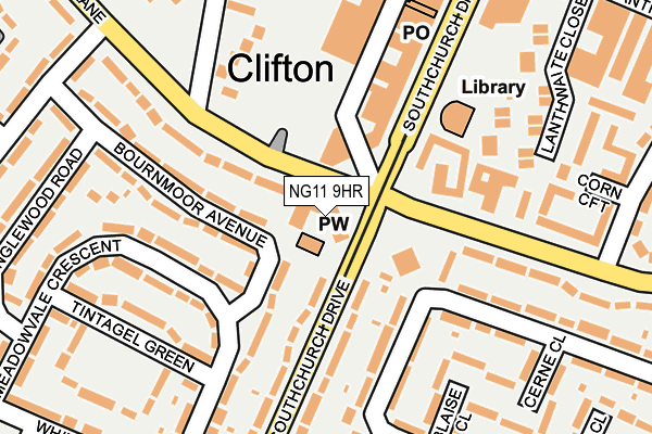 NG11 9HR map - OS OpenMap – Local (Ordnance Survey)