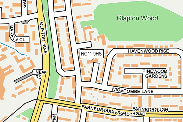 NG11 9HS map - OS OpenMap – Local (Ordnance Survey)