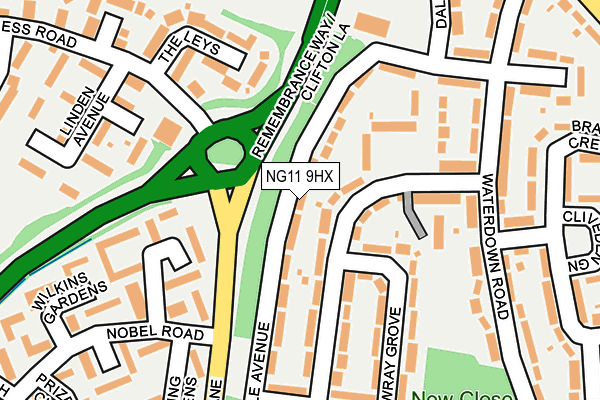NG11 9HX map - OS OpenMap – Local (Ordnance Survey)
