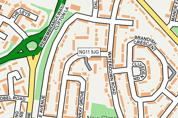 NG11 9JG map - OS OpenMap – Local (Ordnance Survey)