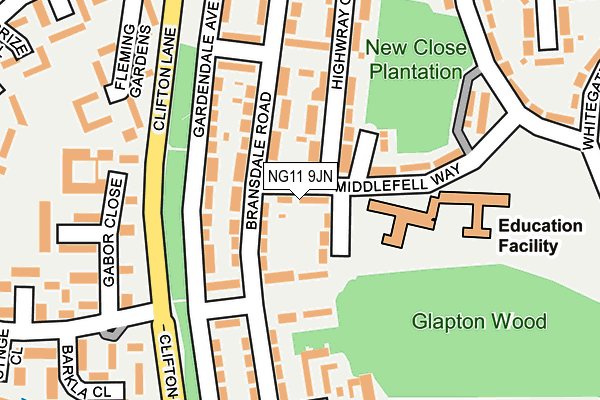 NG11 9JN map - OS OpenMap – Local (Ordnance Survey)