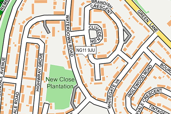 NG11 9JU map - OS OpenMap – Local (Ordnance Survey)