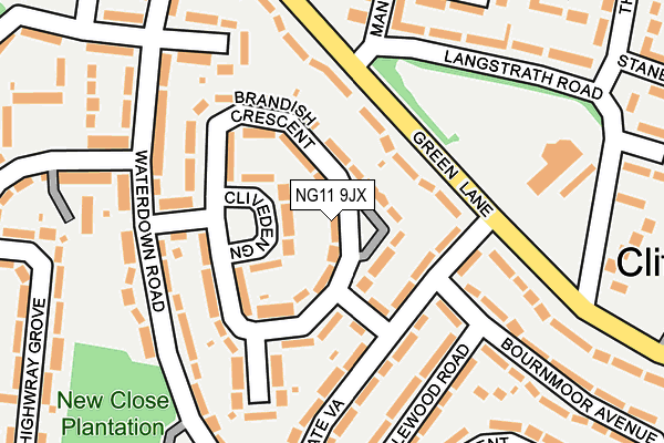 NG11 9JX map - OS OpenMap – Local (Ordnance Survey)