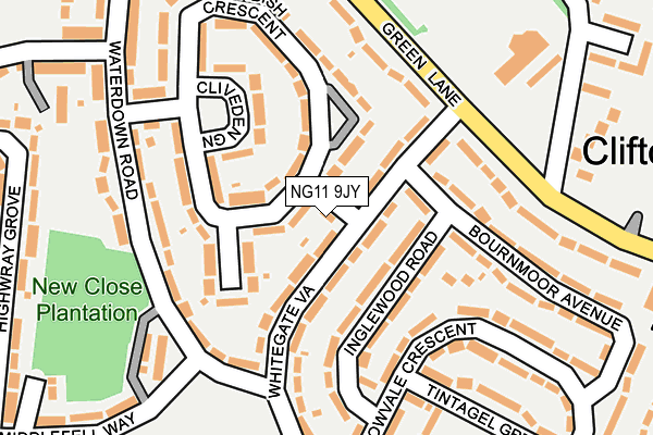 NG11 9JY map - OS OpenMap – Local (Ordnance Survey)