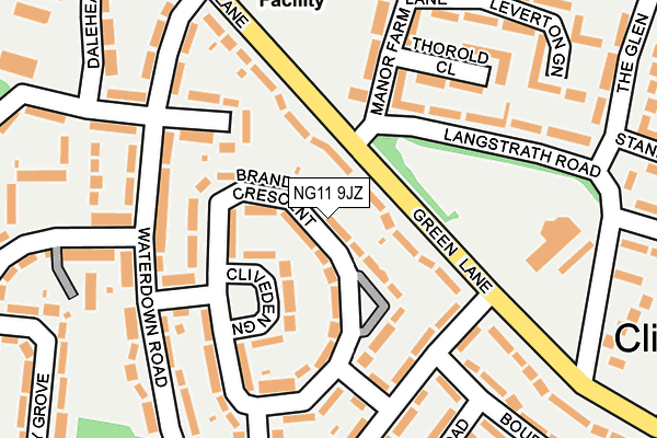 NG11 9JZ map - OS OpenMap – Local (Ordnance Survey)