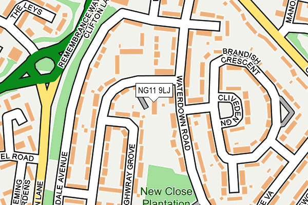 NG11 9LJ map - OS OpenMap – Local (Ordnance Survey)