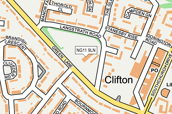 NG11 9LN map - OS OpenMap – Local (Ordnance Survey)