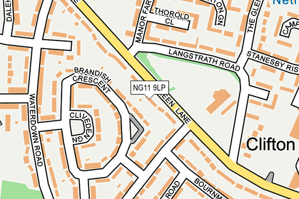 NG11 9LP map - OS OpenMap – Local (Ordnance Survey)