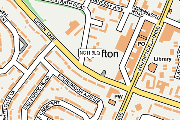 NG11 9LQ map - OS OpenMap – Local (Ordnance Survey)