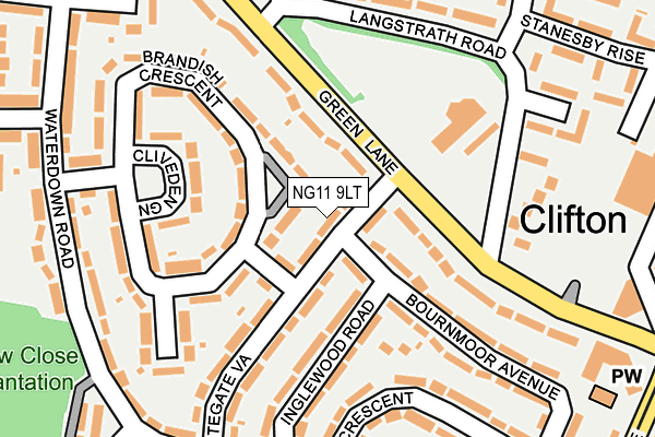 NG11 9LT map - OS OpenMap – Local (Ordnance Survey)