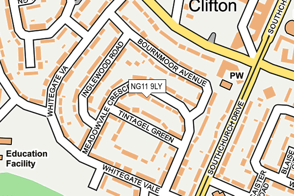 NG11 9LY map - OS OpenMap – Local (Ordnance Survey)