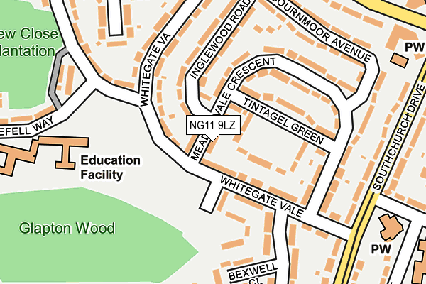 NG11 9LZ map - OS OpenMap – Local (Ordnance Survey)